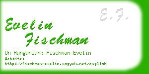 evelin fischman business card